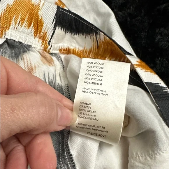 Anthropologie Maeve Wellesley geometric print pants Sz 14 - Picture 9 of 9